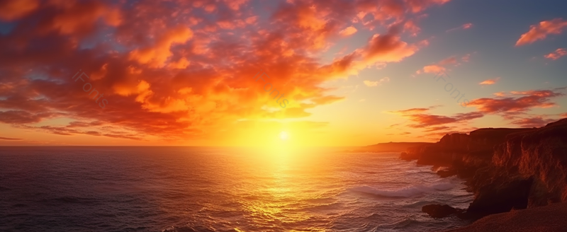 实拍在海上的日落背景,高清,摄影图,摄影图片,图片大全,摄影图免费下载